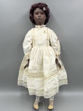 Kais American Artists Collection Doll Victorian Dress African American 25 Inch